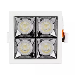 Oprawa V-TAC Downlight SAMSUNG CHIP 16W UGR19 CRI90+ 36st VT-2-16 2700K 1280lm 5 Lat Gwarancji
