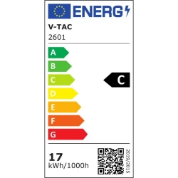 Taśma LED V-TAC SMD2835 1190LED 24V IP20 5mb 17W/m VT-2835 238 6400K 2550lm
