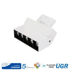 Oprawa LED V-TAC 12W Track Light SAMSUNG CHIP CRI90+ Biała VT-416 2700K 960lm 5 Lat Gwarancji