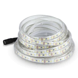 Taśma LED V-TAC SMD2835 1200LED 24V IP65 2xPCB RĘKAW 10mb 7,2W/m 120LED/m VT-2835 3000K 600lm