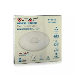 Plafon Sufitowy V-TAC 60W LED Pilot CCT fi.500 Gwiazdy VT-8556 2700K-6400K 4200lm