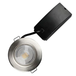 Oczko LED SAMSUNG CHIP 5W Hermetyczne IP65 Ściemnialne Satyna VT-855 3000K 500lm