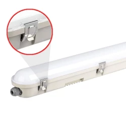 Oprawa Hermetyczna LED V-TAC SAMSUNG CHIP M-SERIES 48W 150cm 120LM/W ML SS Clip Układ Awaryjny VT-150048E 4000K 5760lm 3 Lata Gwarancji