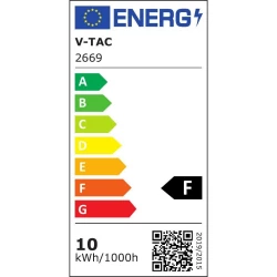 Taśma LED V-TAC COB 420LED 24V 10W/m A++ VT-421 6000K 1000lm
