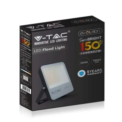 Projektor LED 50W 7500lm 3000K 150lm/W IP65 Czarny 5 Lat Gwarancji 5998