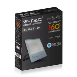 Projektor LED 150W 24000lm 4000K 160lm/W IP65 Czarny 5 Lat Gwarancji 6704