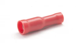 KOŃCÓWKA KULOWA ŻEŃSKA IZOLOWANA 0.5 - 1.5 mm2 / 4 mm CZERWONA  (100 szt.)