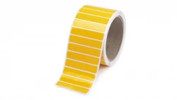 PLT ETYKIETA POLIESTER MAT. 38.1x12.7 mm SREBRNA  (2 000 szt.)