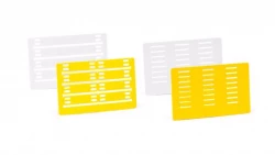 KARTY Z ETYKIETAMI 33 MM NA KABLE  ŻÓŁTE  (25x9 szt.)