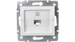 LOGI Gniazdo komputerowe pojedyncze (RJ45Cat 6 Jack) Biały 021400002 25109